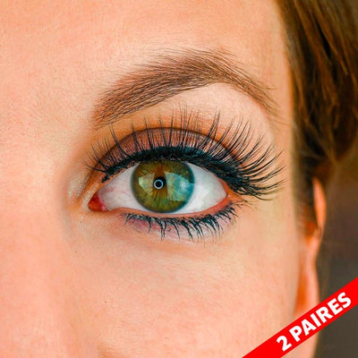 Faux cils avec fixation par eyeliner en volume russe extreme