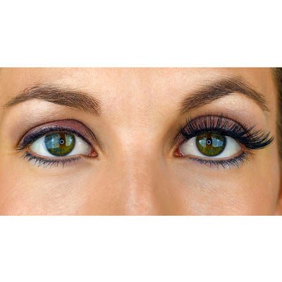 Yeux avec et sans faux cils magnétiques 3 aimants